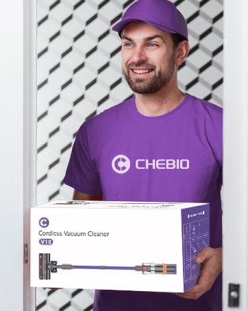 Вертикална прахосмукачка Chebio V18, 450 W, 29,6 V