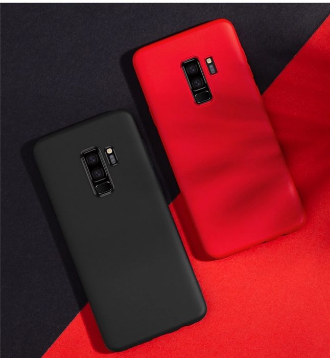 Husa silicon antisoc cu microfibra compatibil Samsung S9 ; S9 Plus