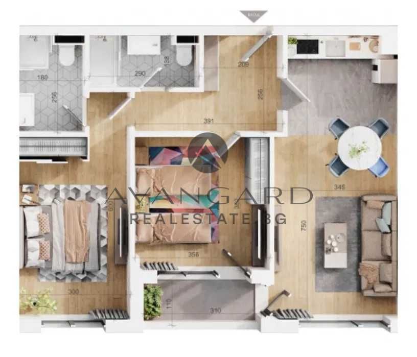 Продава се Тристаен апартамент в Пловдив, Тракия - 97 кв.м за 1736 €/кв.м - Снимка #8