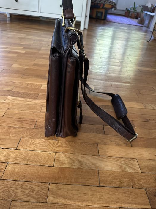 Geanta barbati piele naturala hendmade