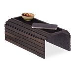 Tava pentru cotiera canapea suprafata anti-alunecare bambus 42 x 34 cm