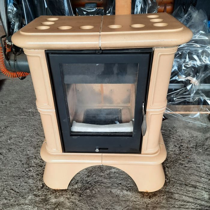 Șemineu complet de 12kw cu focar șamotat calitate germana ,