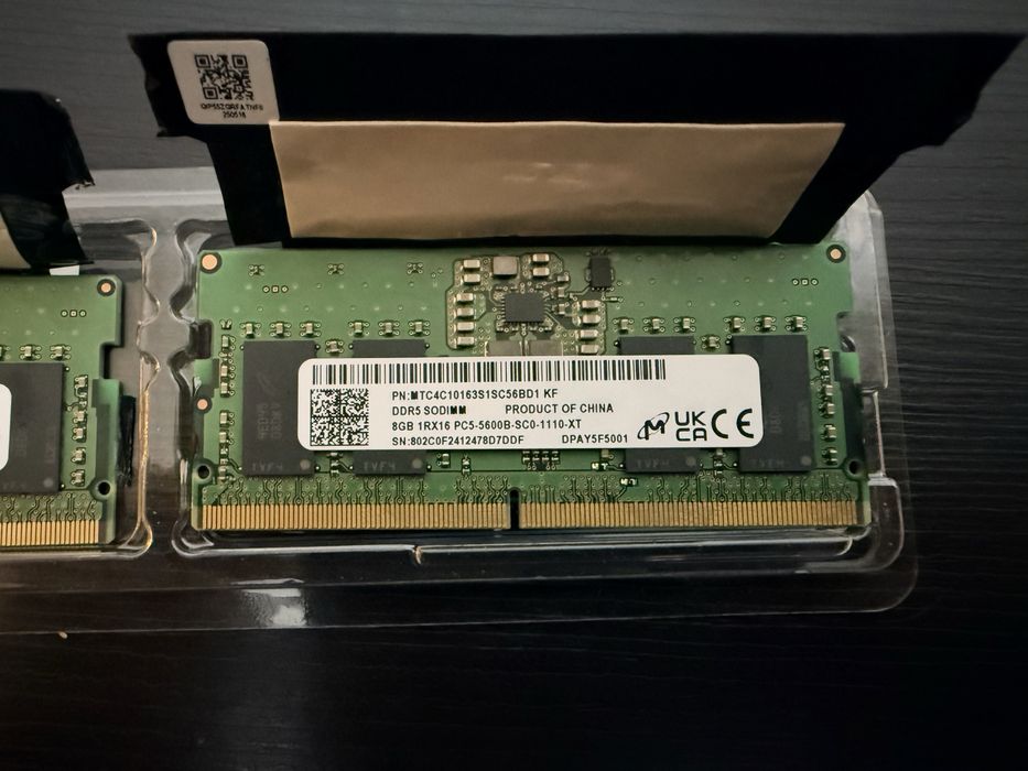 Memorie Laptop 16GB RAM 2x8GB DDR5 SODIMM ( Micron Technology)