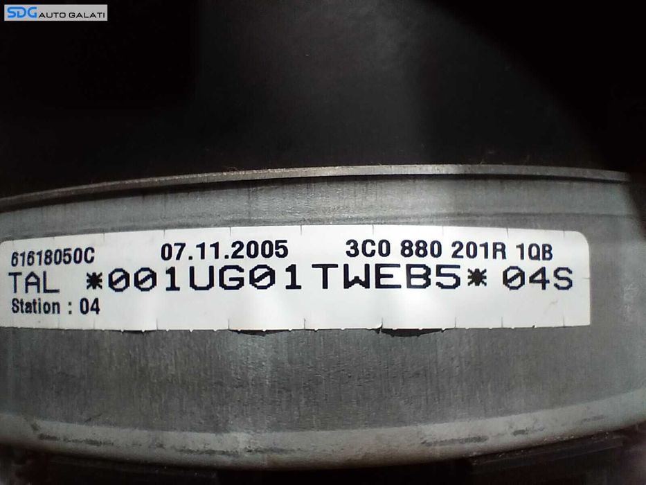 Airbag Volan Sofer cu doua Mufe 2 Volkswagen Passat B6 2005 - 2010 Cod 3C0880201R [LC1068]