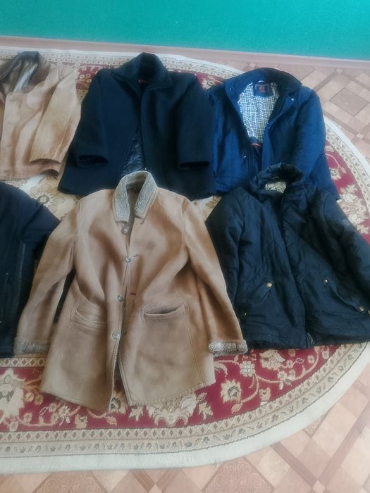 Верхняя одежда 3-5 тыс тенге костюмы куртки дубленки спецодежда и т. д