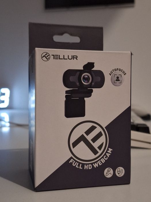 Camera Web Full HD Tellur, Noua Sigilata, 1080p 30fps, Autofocus, Mic