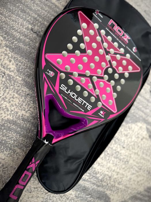 NOX Padel ракета с подарък 3 бели топки FILA