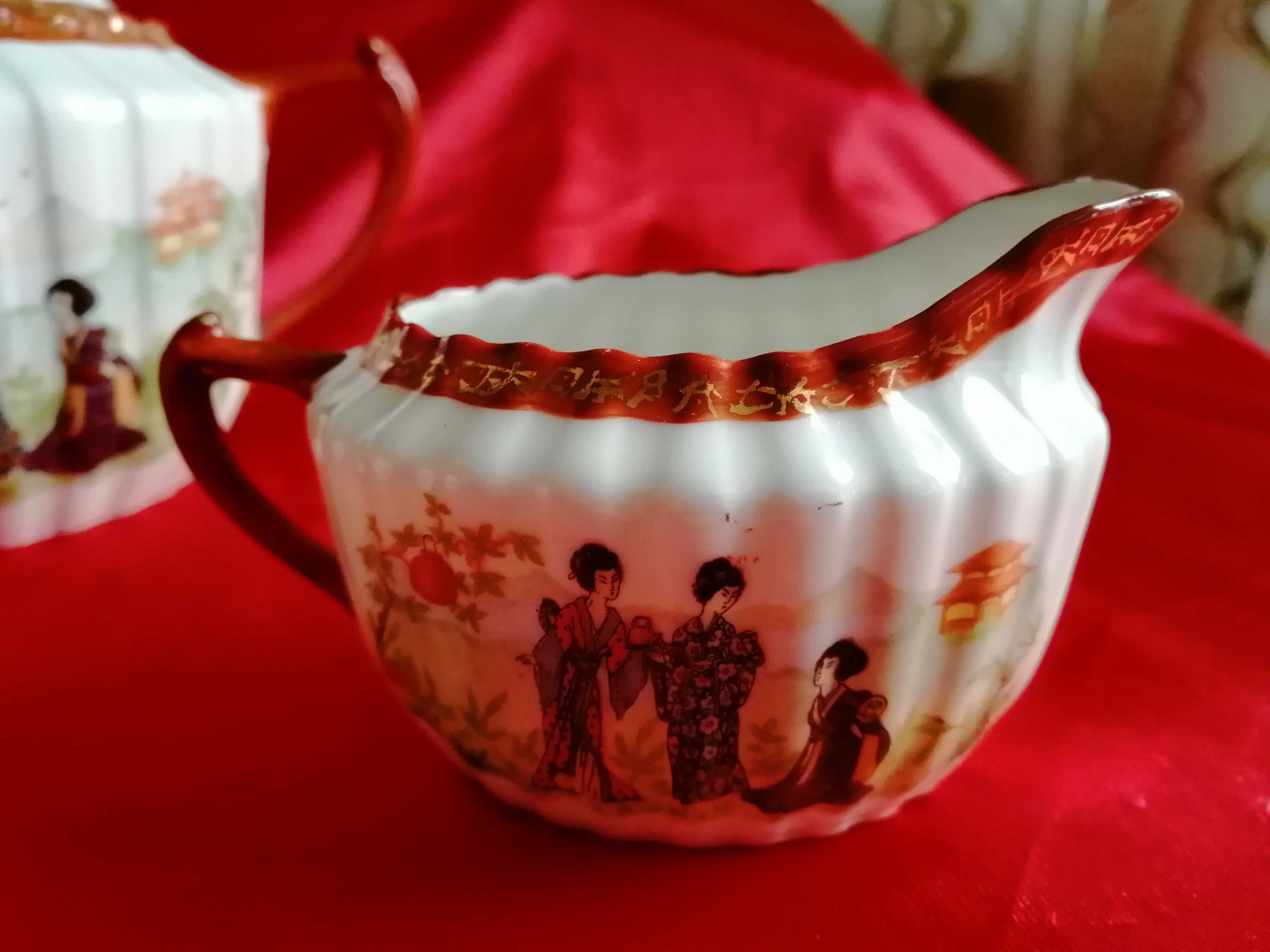 Китайски Костен Порцелан Комплект за Чай