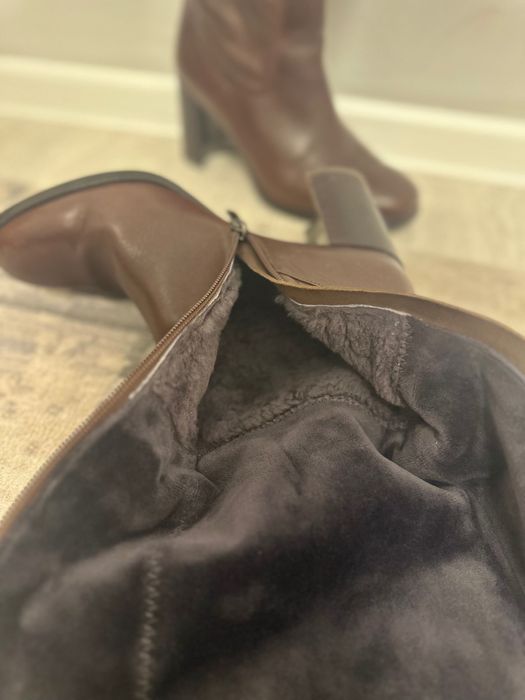 Зимние сапоги Baskoni, кожа, 39 размер