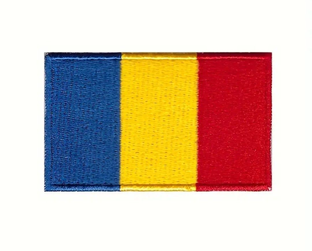 Patch brodat drapel Romania termocolant