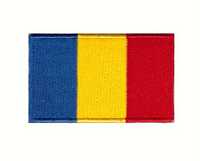 Patch brodat drapel Romania termocolant