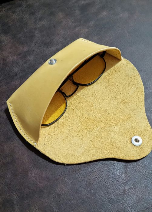 Husă  - Toc ochelari din piele naturală