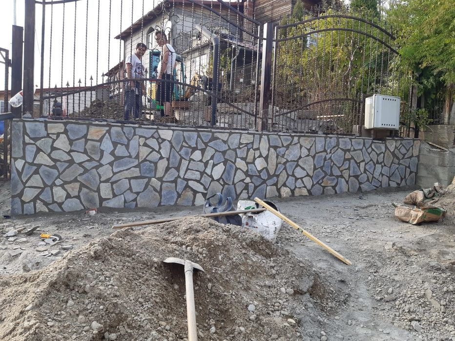 Piatra naturala de munte și Gazon rulou natural