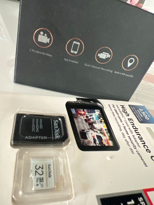 Cameră de bord 70mai Dash Cam Pro Plus+ nouă, neutilizată și card 32GB