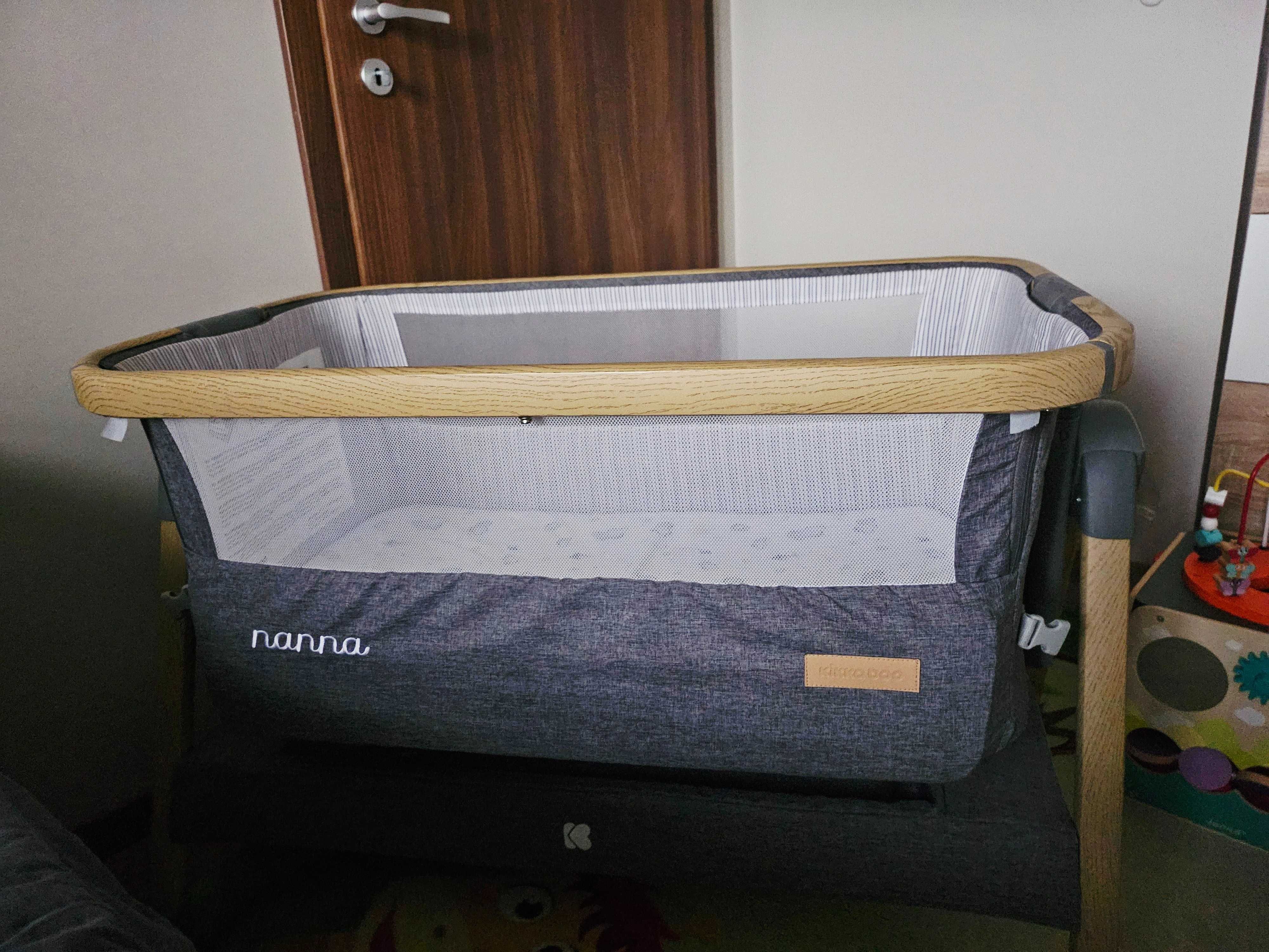 Бебешка кошара Kikka Boo Nanna Dark Grey Melange Wood