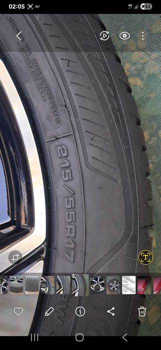 Jante cu cauciucuri Goodyear4SeasonsM+S Ford Puma 2025 215 55 R 17 NOI