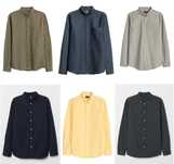 6 camasi oxford H&M de bumbac, casual/birou, mar.S/M, noi, cu eticheta