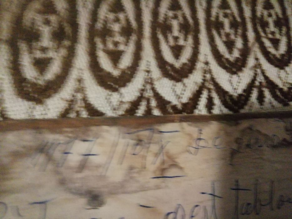 Goblen făcut manual.