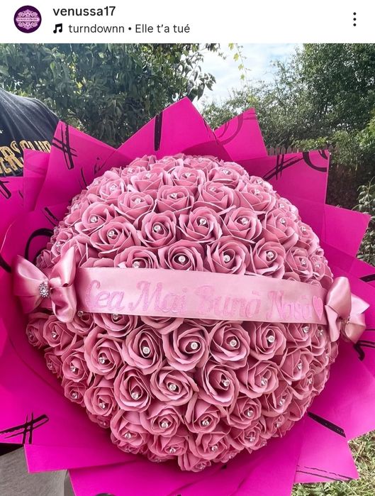 Buchete 101 Trandafiri săpun