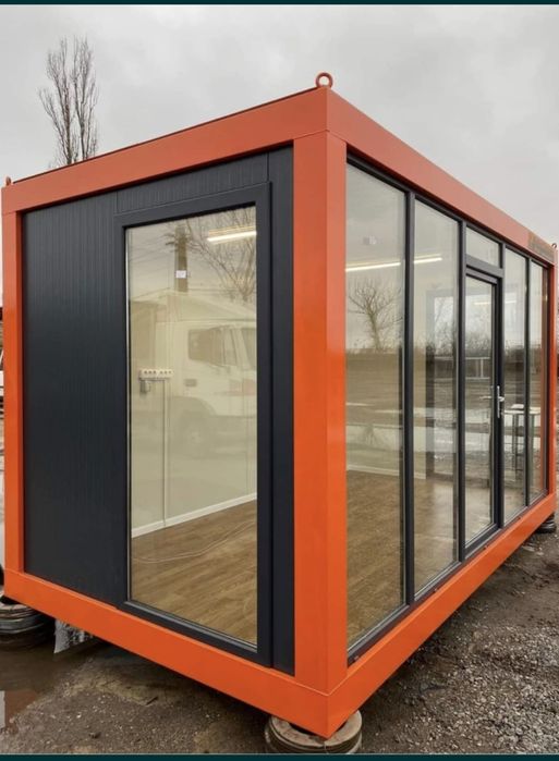 Vand containere modulare container modular tip birou cu vitrina