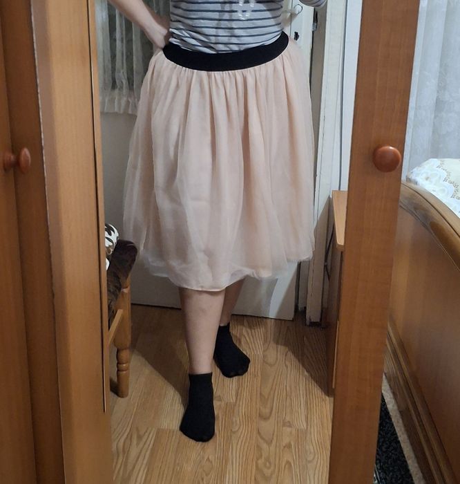 Fustă Plus Size roz