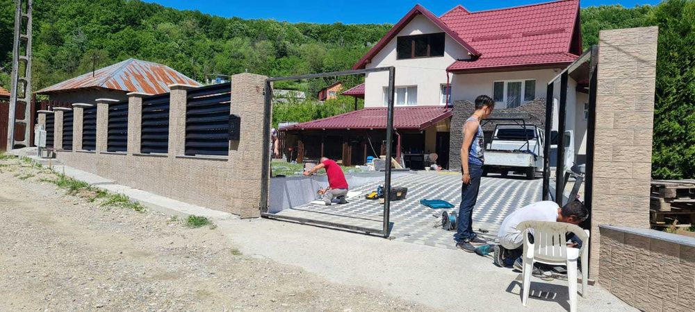 Panouri pentru gard tip jaluzea/ sipca metalica 0.60 mm dublu vopsita