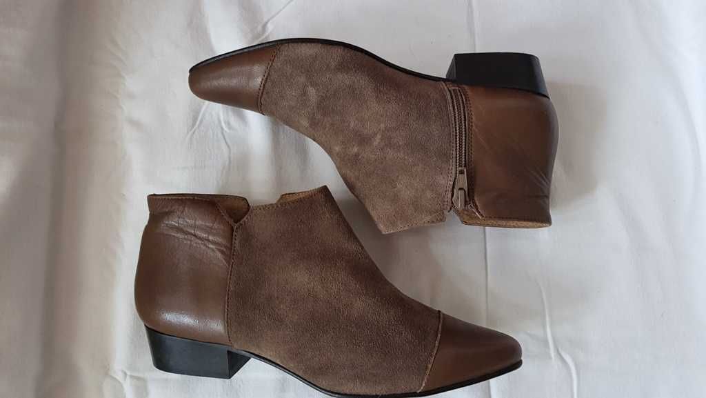 Botine elegante de primavara full piele de la HEINE marimea 38