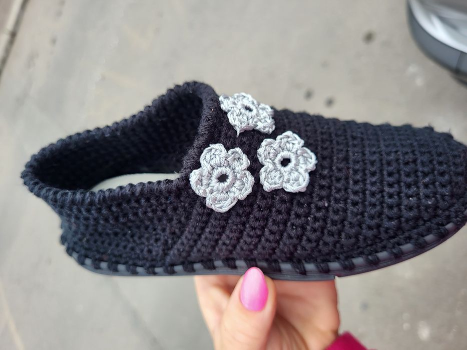 Pantofi crosetati pt fetițe