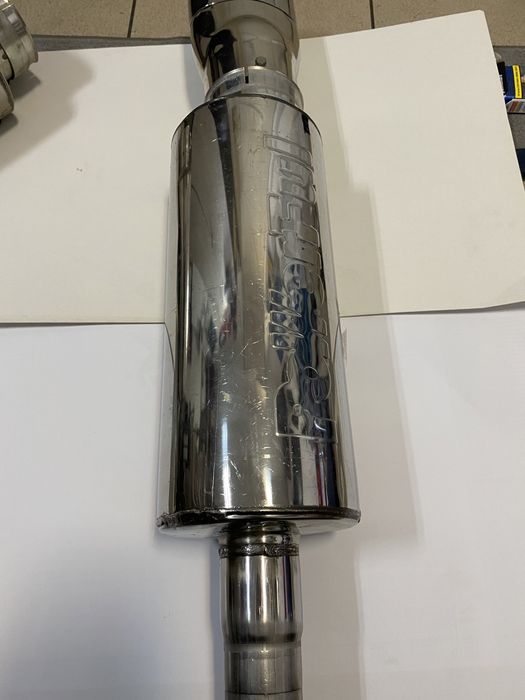 Toba sport inox Powerful, terminatie ovala - lungime 76 cm