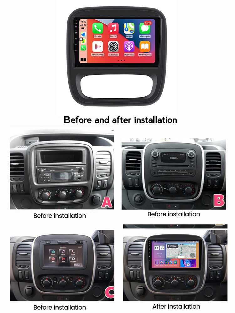 Navigatie Renault Trafic 3 2014-2018, 4GB RAM/64GB ROM, Android 14