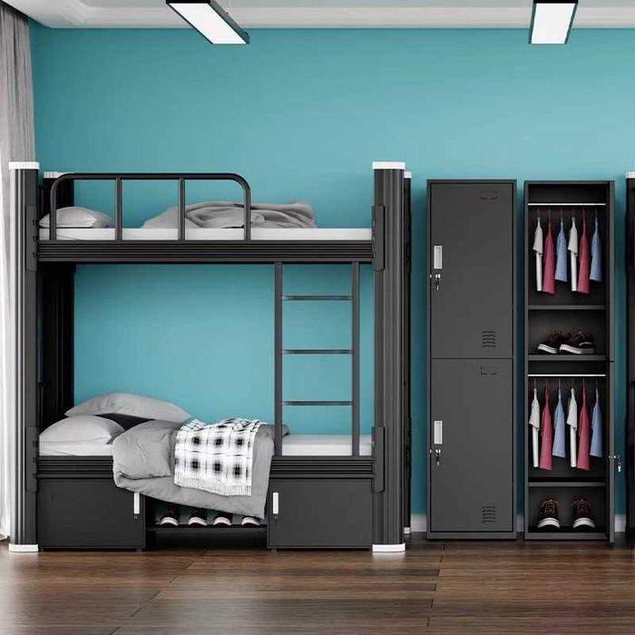 Железная просторная кровать для детей и взрослых/ двухъярусная кровать