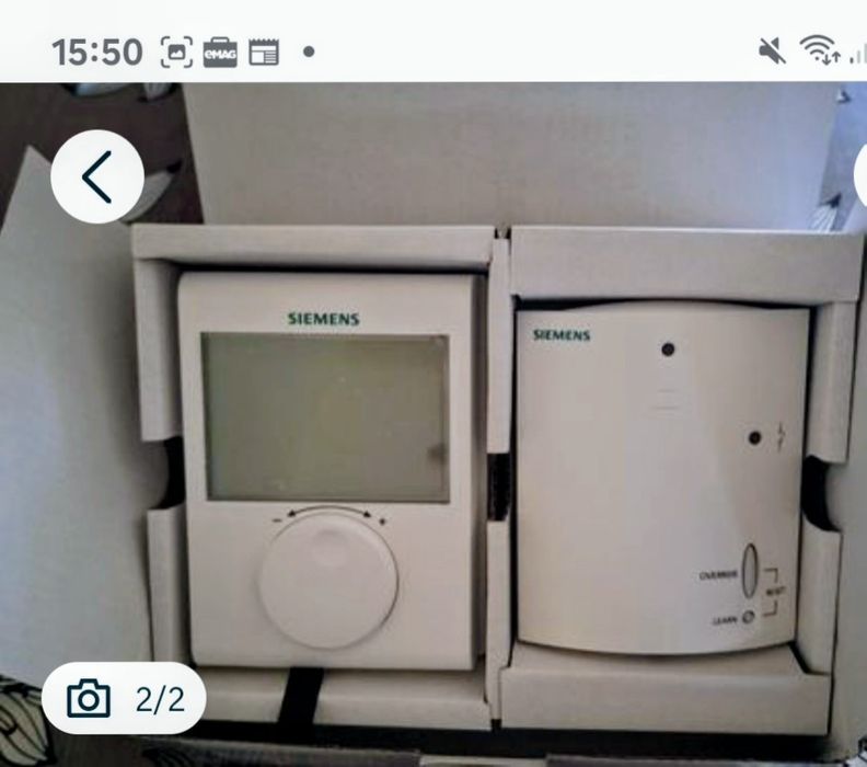 Vând termostat Siemens nou RDH100RF.
Pentru mai multe detalii puteți s