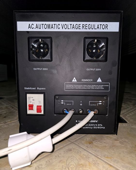 STABILIZATOR METALMAX 5000 watt
Stabilizator sotiladi
Holati: ozgi