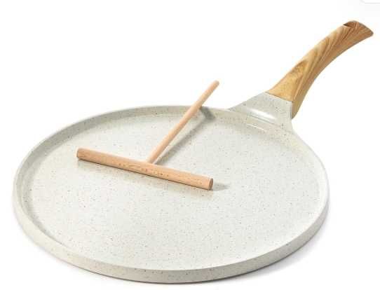 SENSARTE Tigaie de clătite ceramică albă, 26 cm