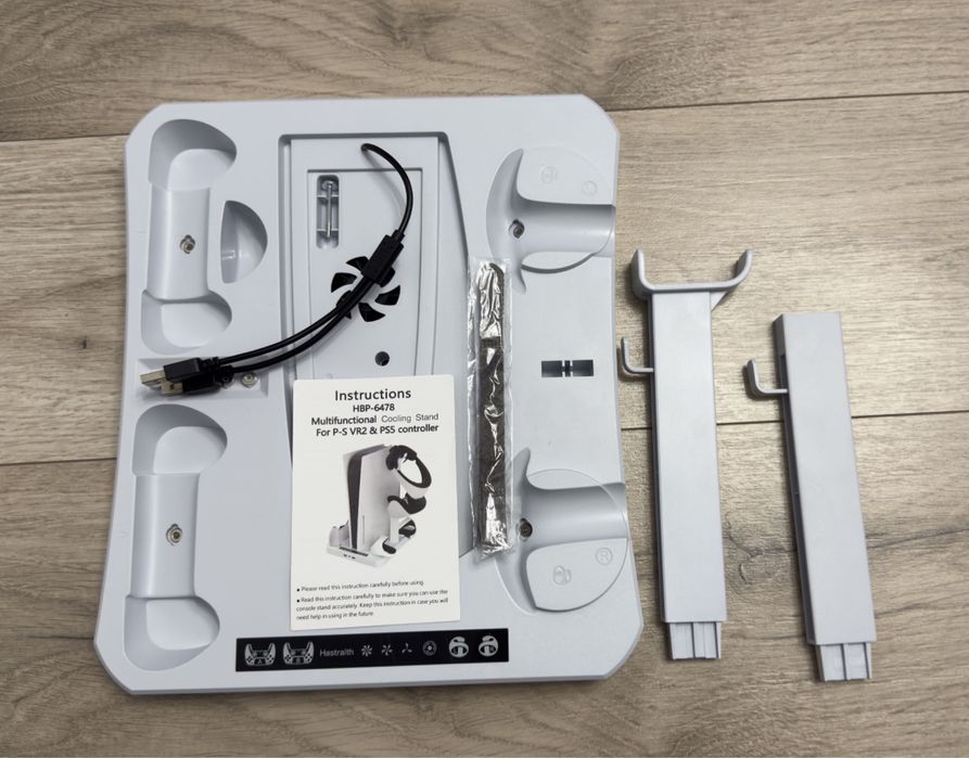 Stand PS5/P-S VR2 controller/ventilatie 3 trepte/ochelari VR