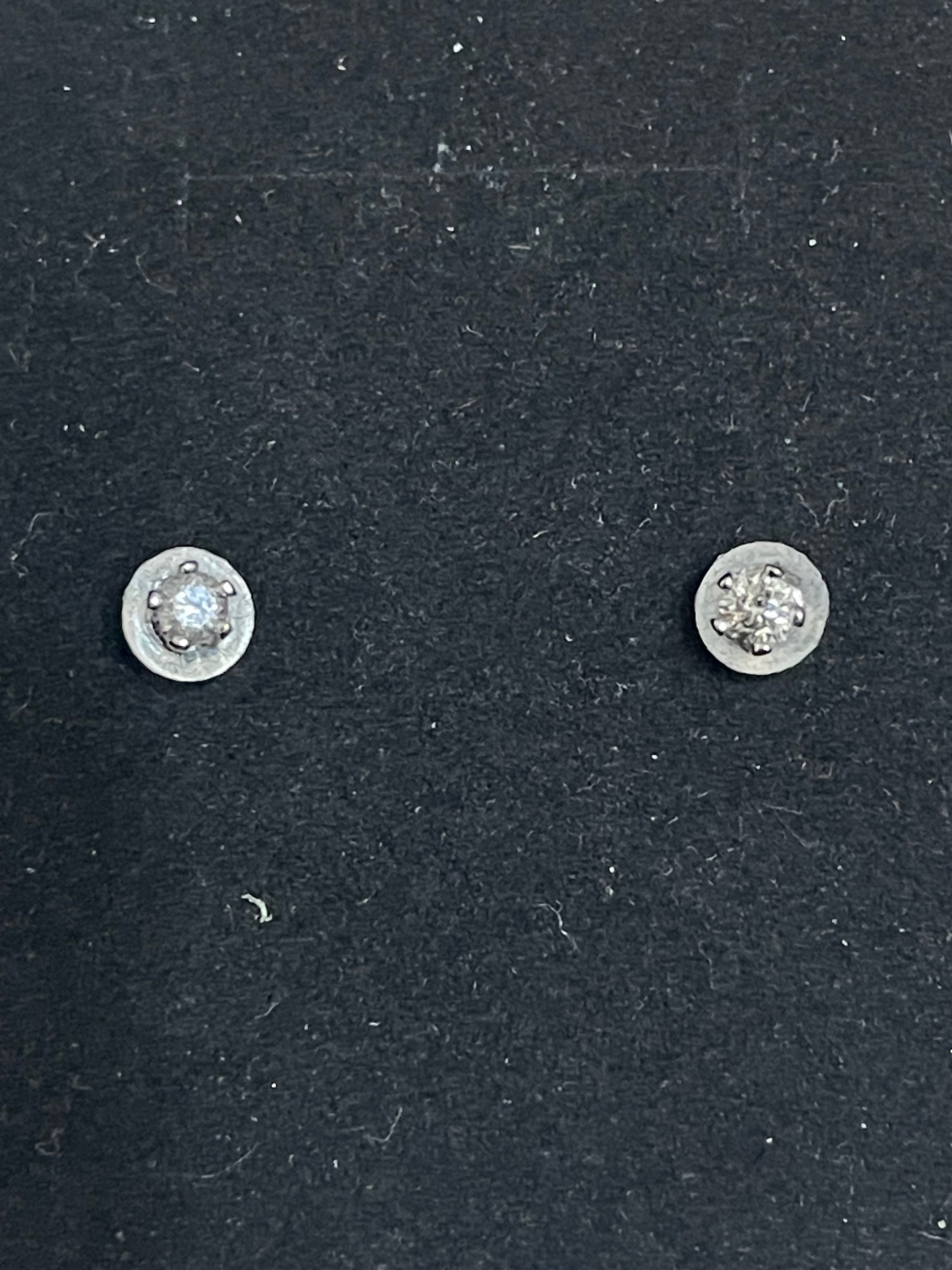 Cercei din platina si diamante naturale