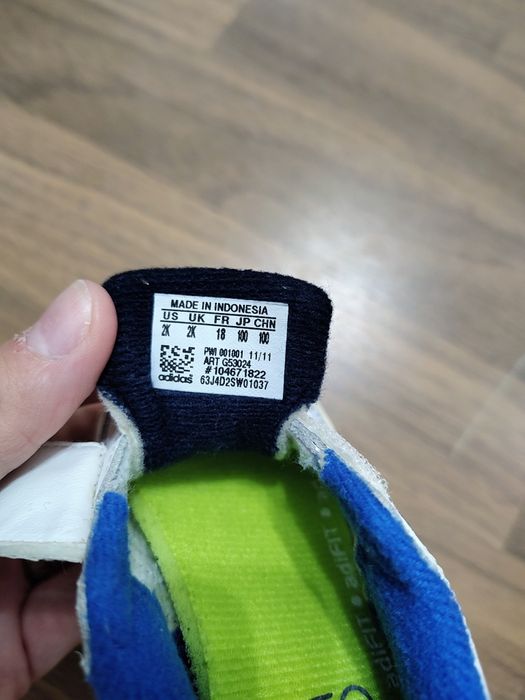 Adidasi Originali Adidas Neo Bebelusi, Albi/Albaștri, Mărimea 18 (10 c