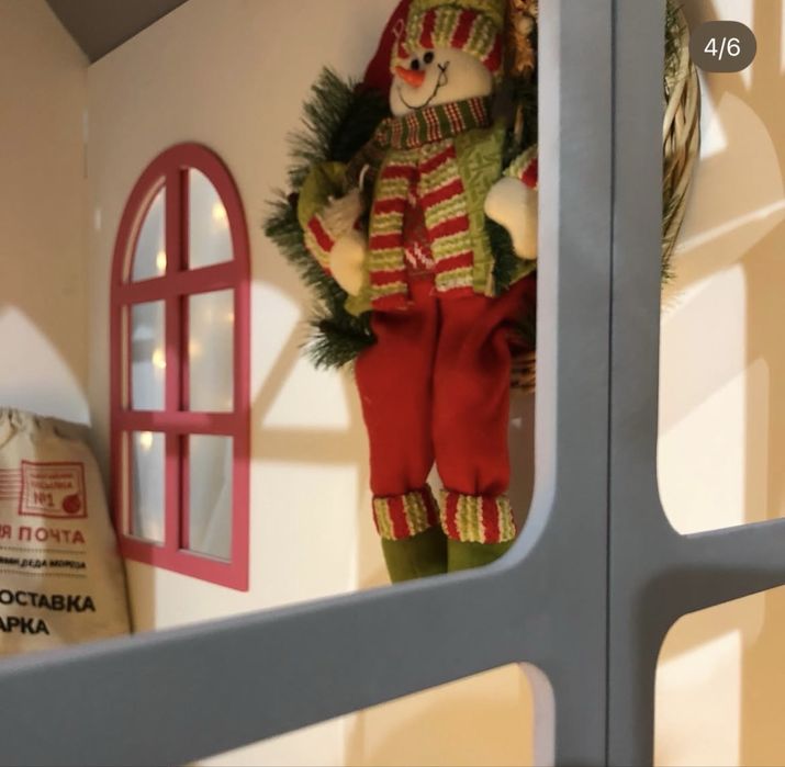 Деревянный домик для детей разборный подарок на новый год