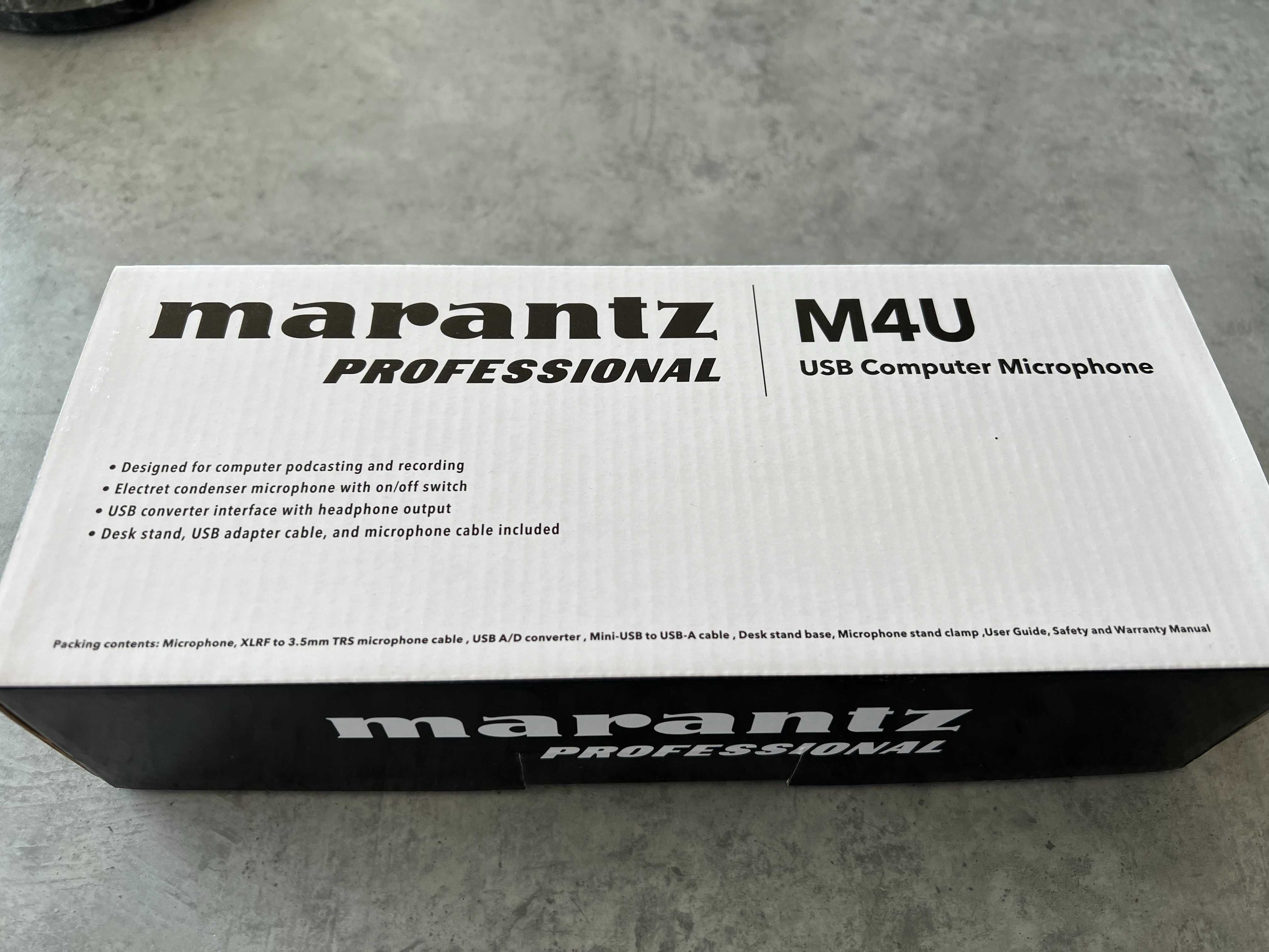 Microfon Marantz Professional M4U condensator USB podcast suport birou