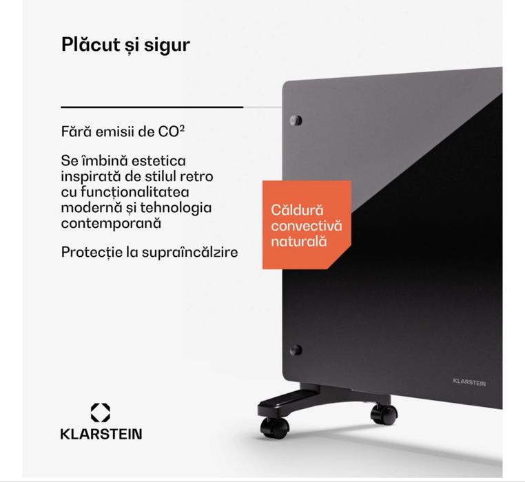 Calorifer KLARSTEIN Bornholm Smart 2500 W convector Resigilat