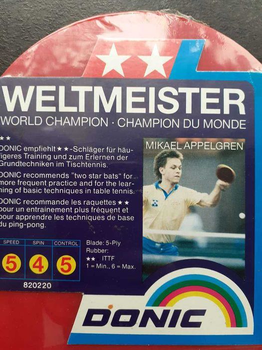 Vând paletă pentru tenis de masă marca Donic