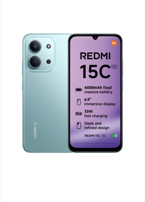 Xiaomi Redmi 15c 128 GB НОВ НЕРАЗОПАКОВАН