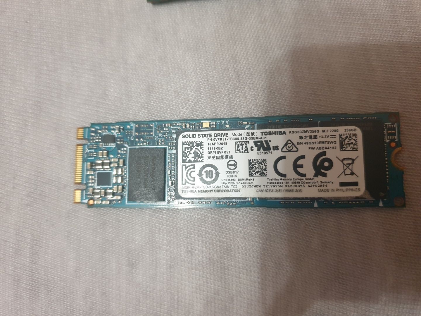 SSD M2 B key 256Gb Hynix Toshiba ORIGINALE