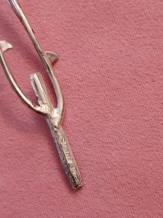 Trandafir argint masiv 800