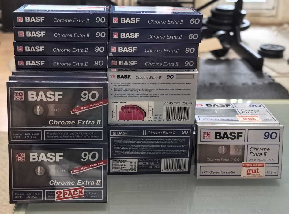 Casete audio chrome, Maxell, TDK, Sony și BASF sigilate!