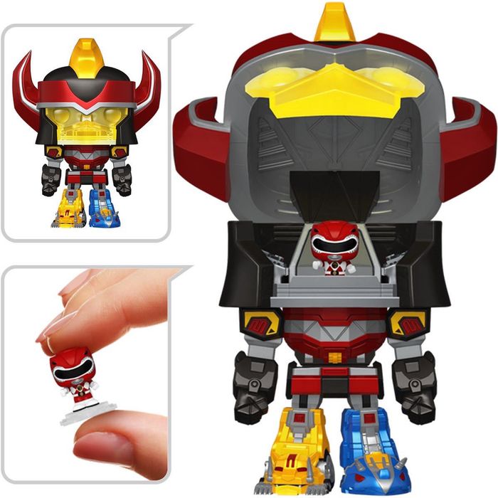 Power Rangers Funko Pop - Megazord with Red ranger bitty pop pack