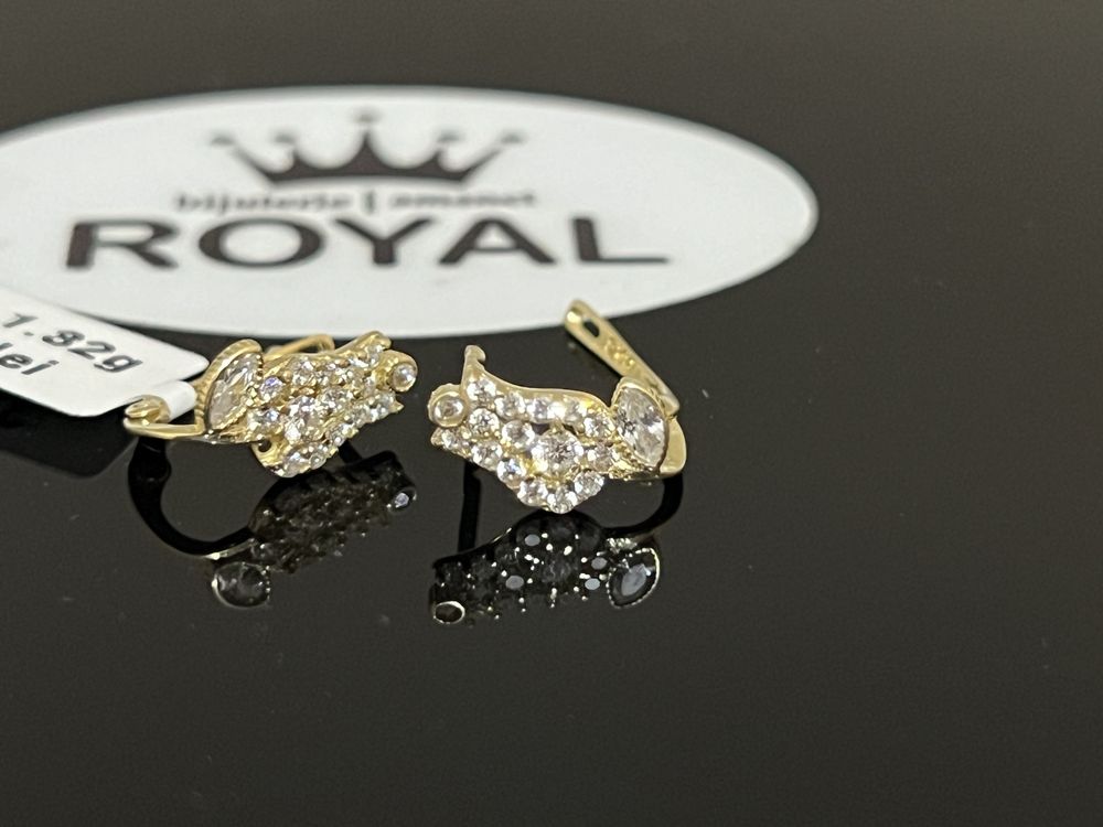 Bijuteria Royal CB : Cercei aur 14k 1,32 grame