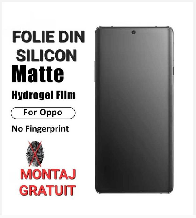 Folie din silicon mat sau clar Oppo Reno 13 F 5G / Pro / 12 11 10 K13