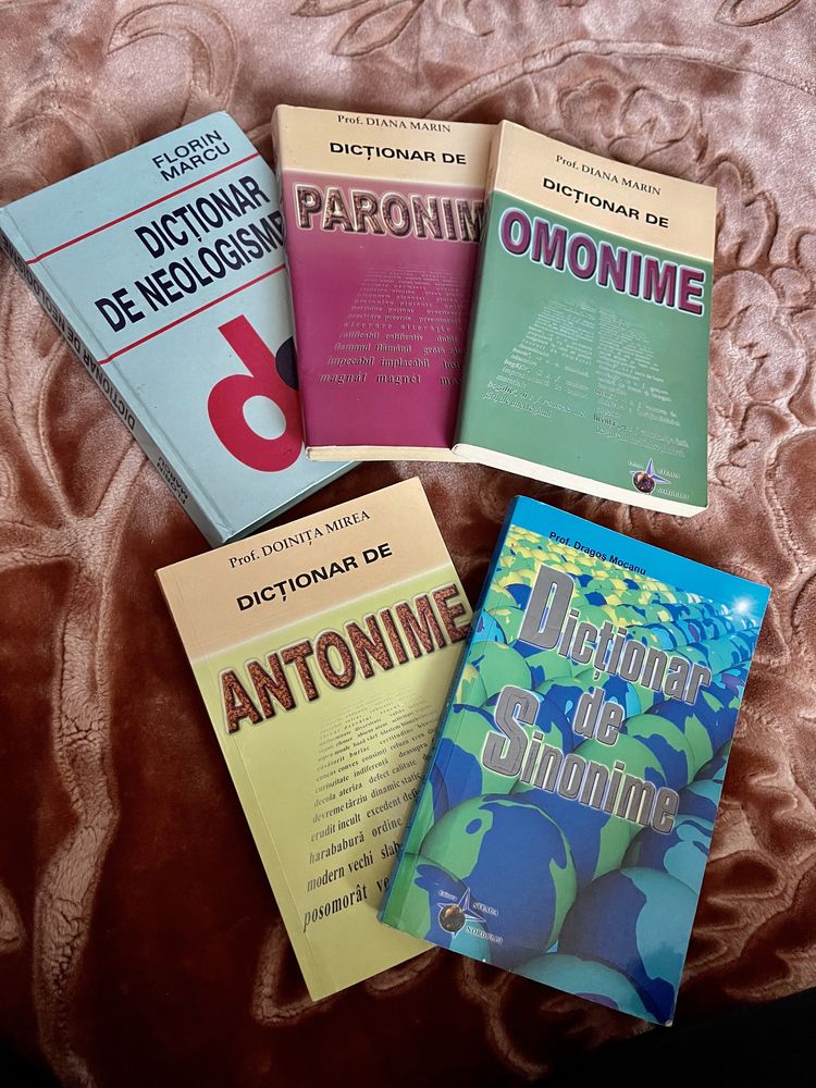 Dictionare de Sinonime, Anotonime, Neologisme, Omonime, Paronime