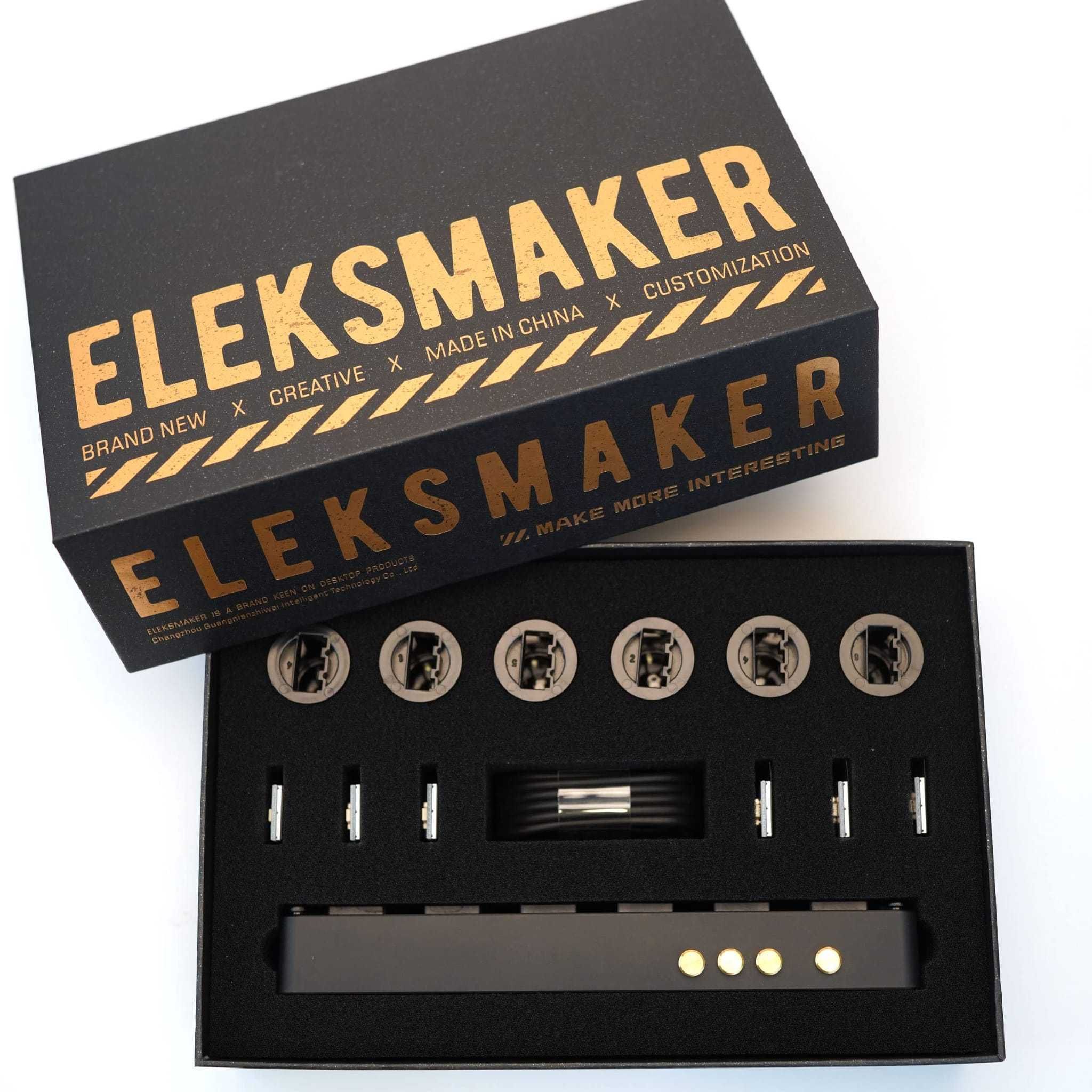 Ceas EleksMaker cu 6 ecrane LCD, display customizabil - cadou elegant